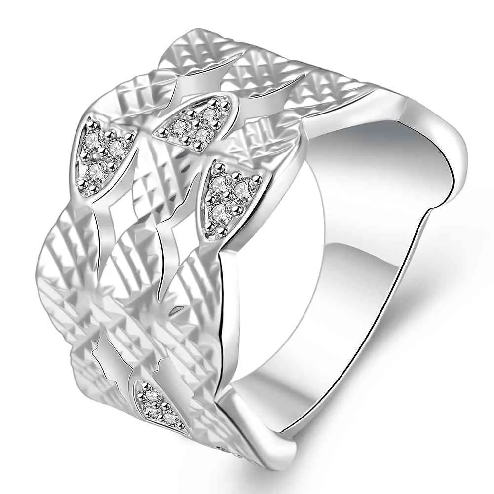 Best Gift silver plated engagement ring lasuo holow men ring bijouterie 85 ELY