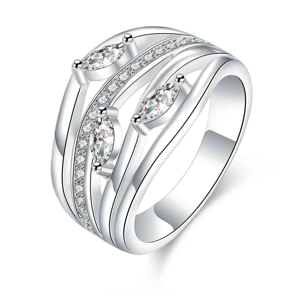 Best Gift silver plated engagement ring lasuo holow men ring bijouterie 85 ELY
