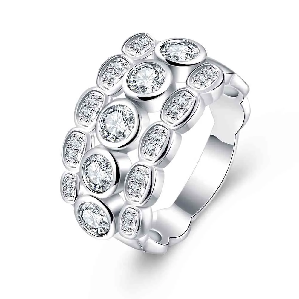 Best Gift silver plated engagement ring lasuo holow men ring bijouterie 85 ELY