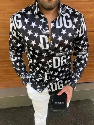 Black White Casual Shirts For Men