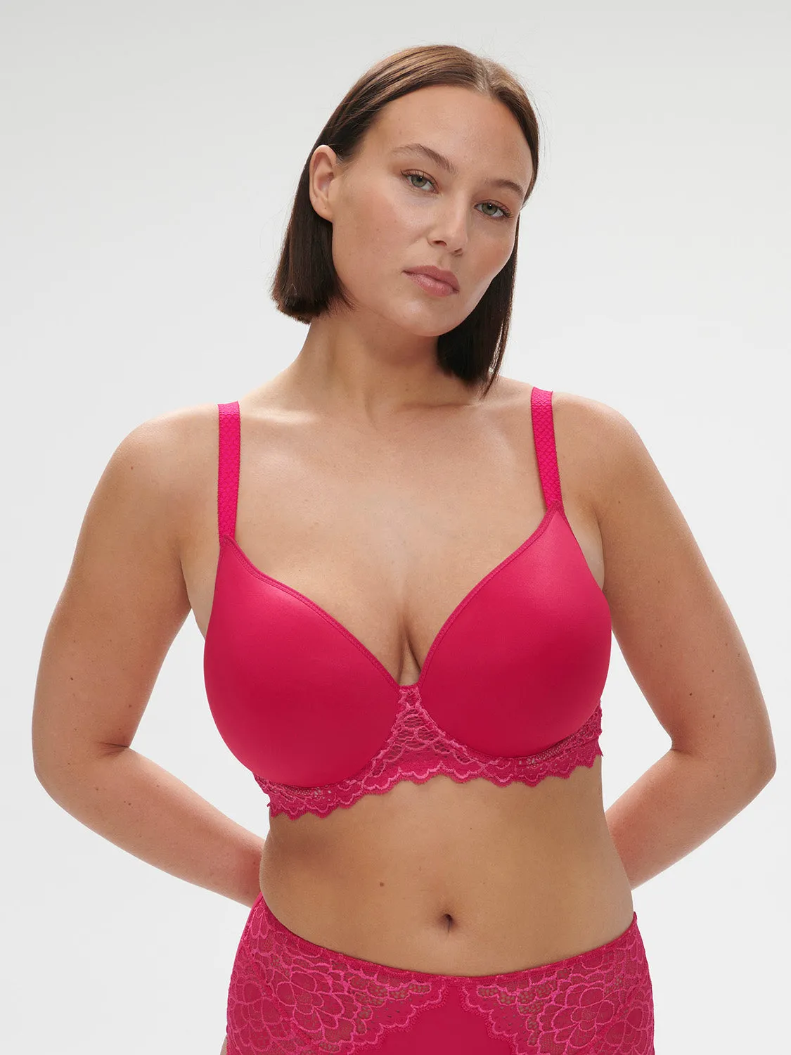 Caresse 3D Plunge - Teaberry Pink