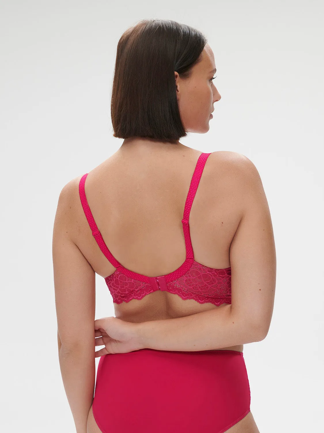 Caresse 3D Plunge - Teaberry Pink