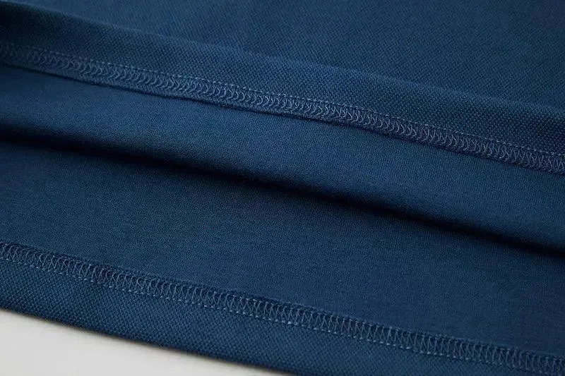 Casual Polo Shirt Men with Chest Pocket