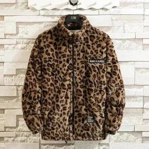 Casual Turtle Printed Men Fleece Jacket