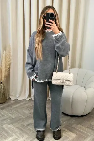 Casual Women Wool Lounge  Two-Piece Set