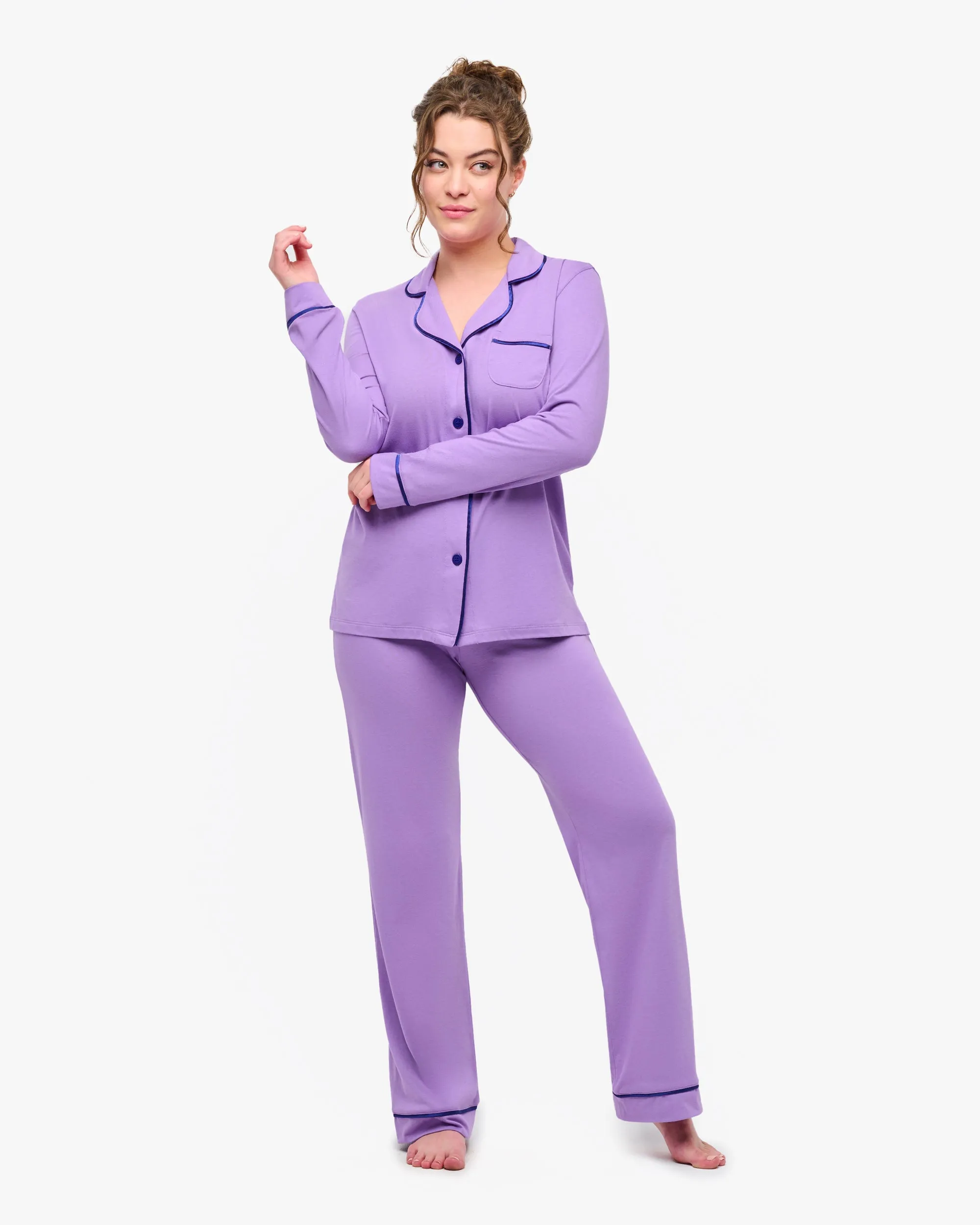 Ensemble Pyjama Haut  Manches Longues Et Pantalon