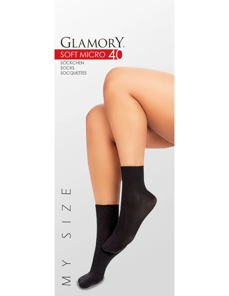Glamory Hosiery Socks 50148 Soft Micro40 Black