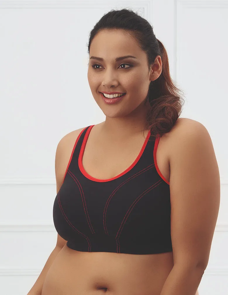 Goddess Synergy GD6910 Black Soft Cup Sports Bra