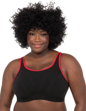 Goddess Synergy GD6910 Black Soft Cup Sports Bra