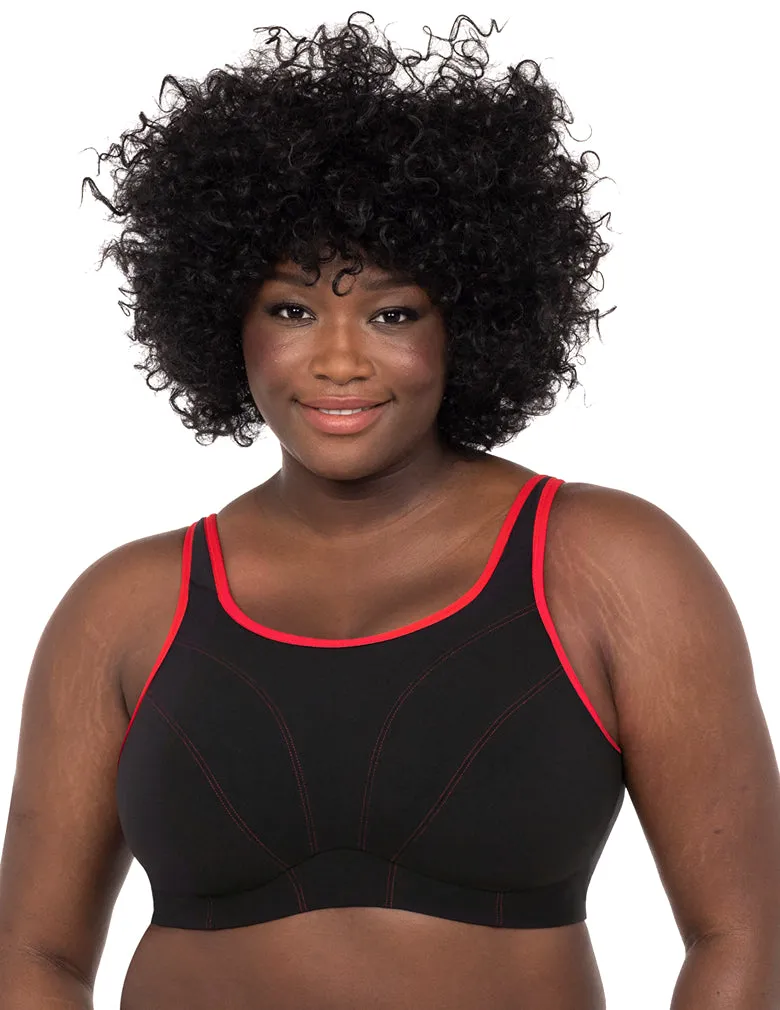 Goddess Synergy GD6910 Black Soft Cup Sports Bra