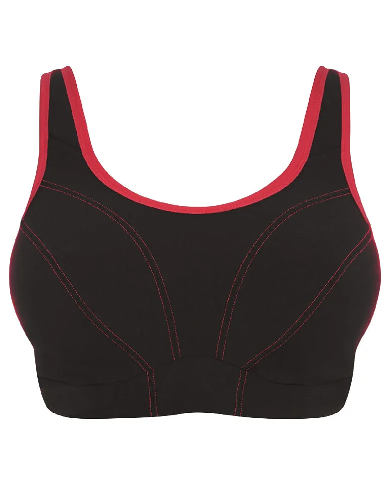 Goddess Synergy GD6910 Black Soft Cup Sports Bra
