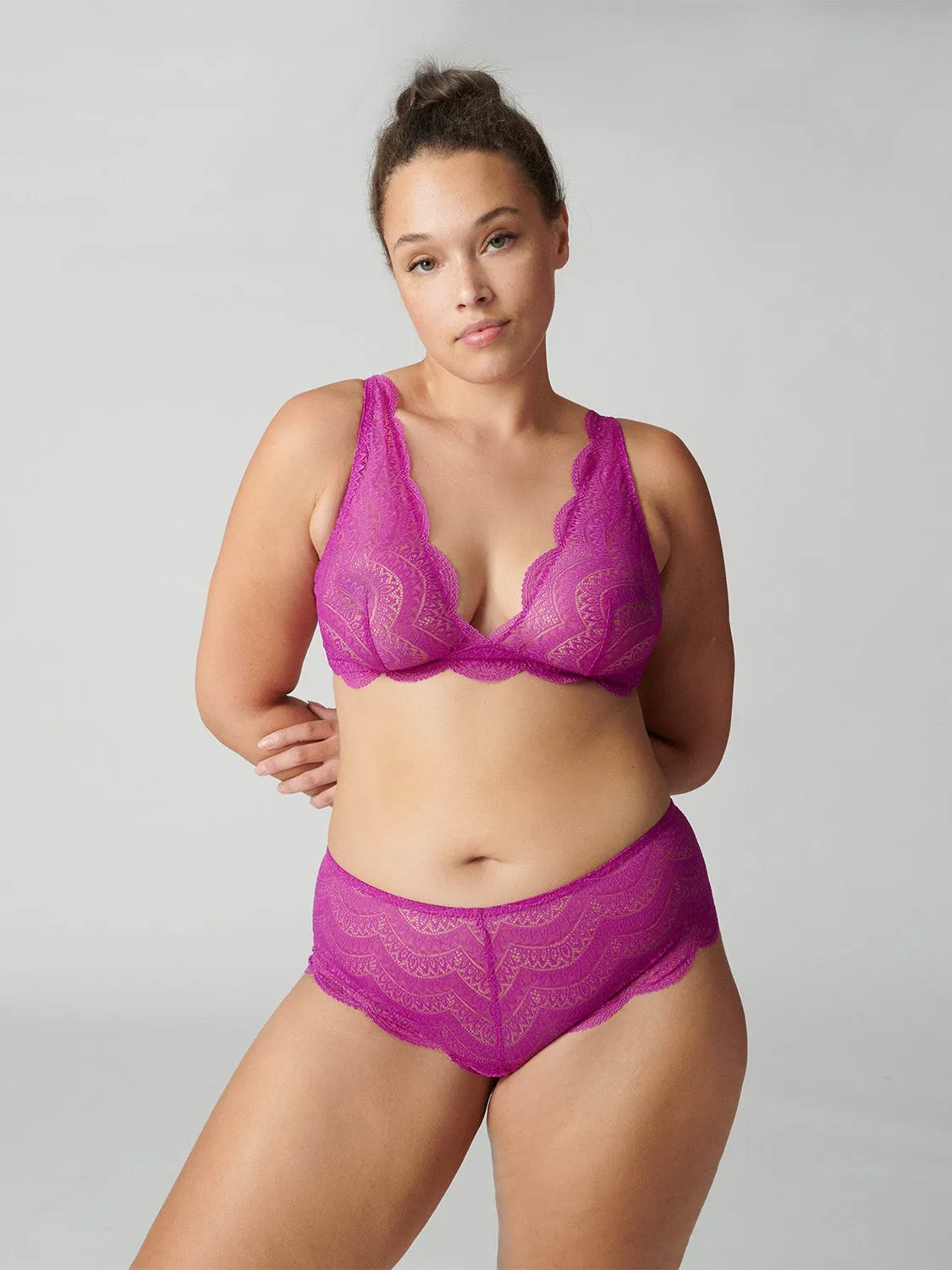 Karma Boyshort - Bougainvillea