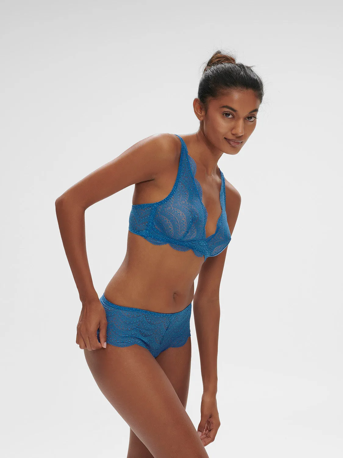 Karma Boyshort - Myosotis Blue
