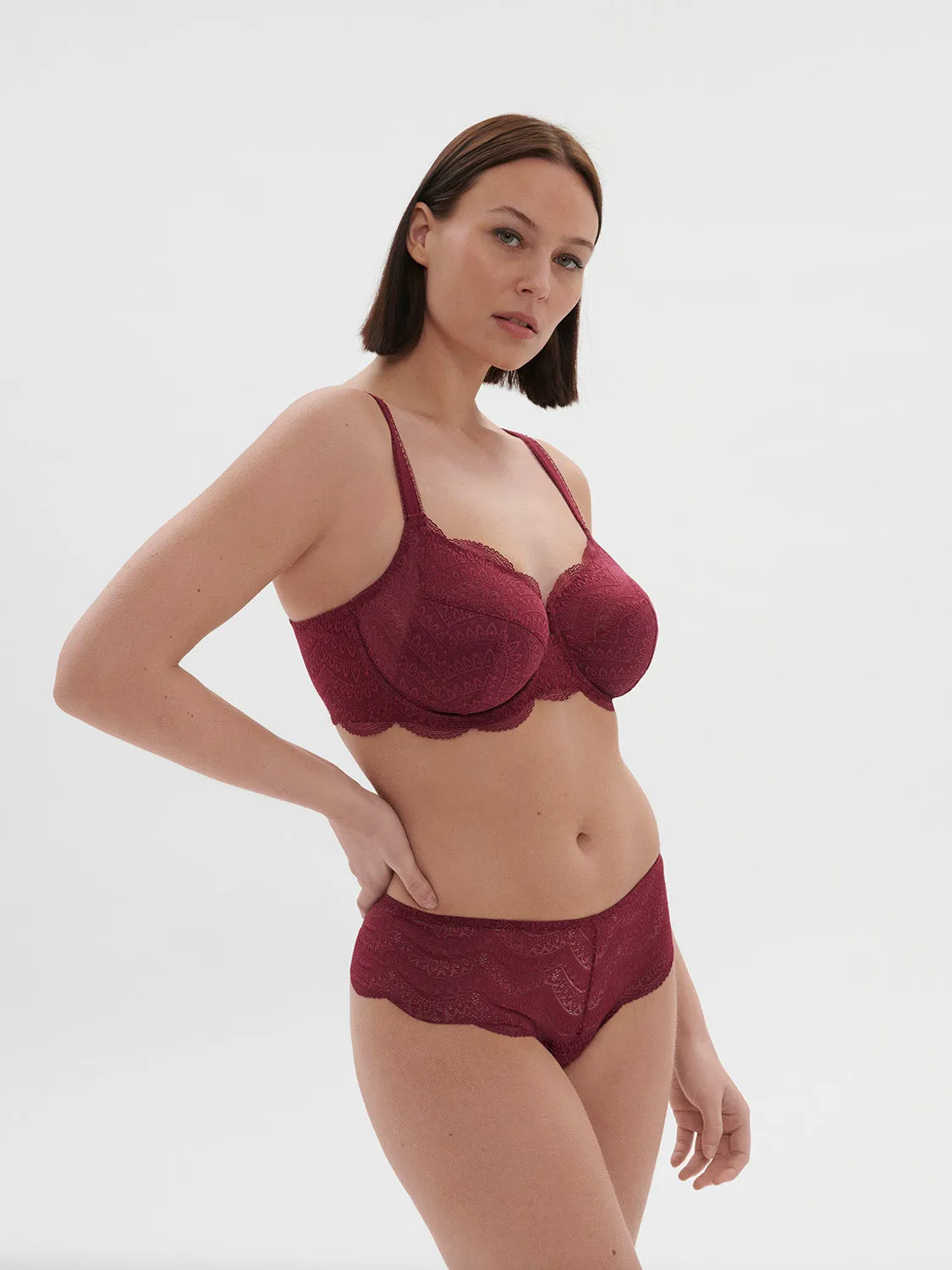 Karma Boyshort - Spinel Red