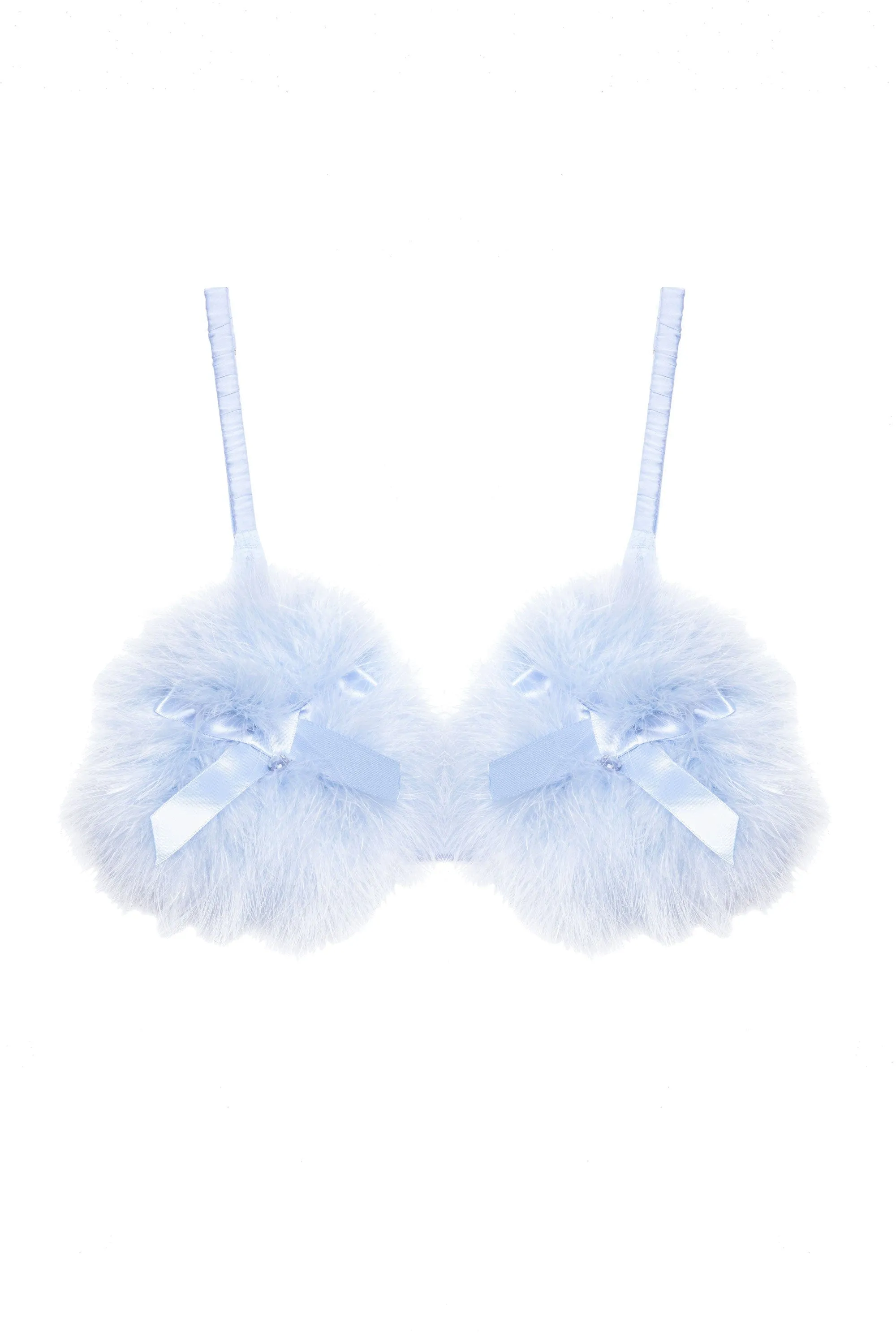 Lulu Baby Blue Diamant Marabou Set