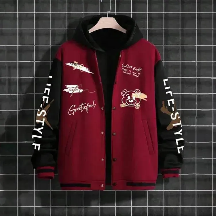 Men's Casual Baseball Jacket
