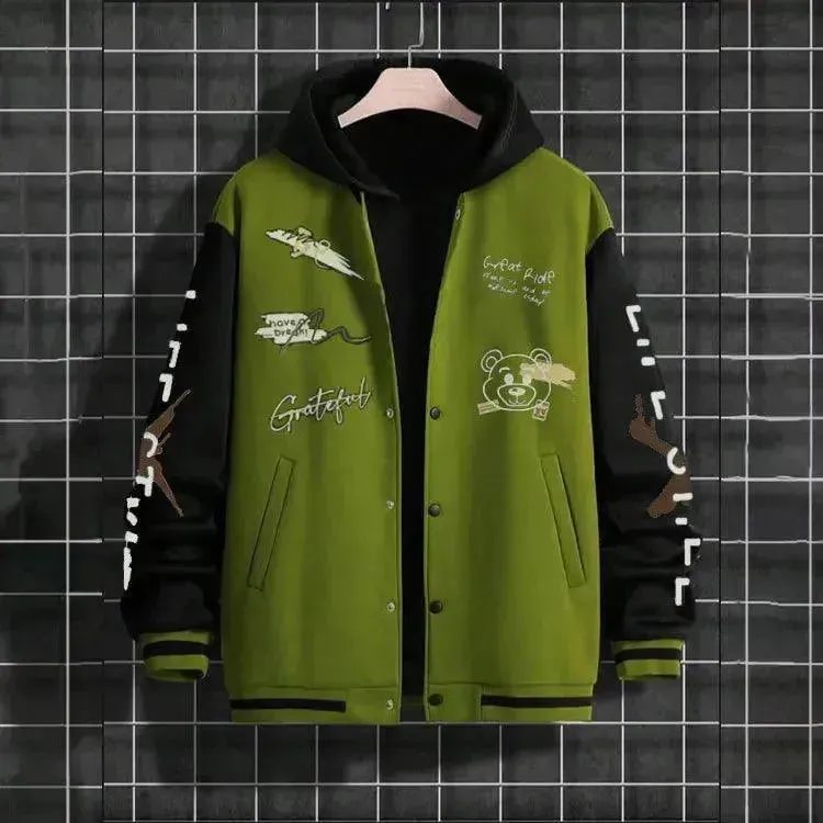 Men's Casual Baseball Jacket
