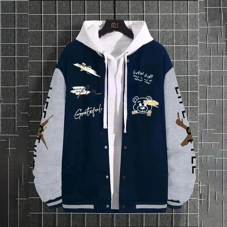 Men's Casual Baseball Jacket