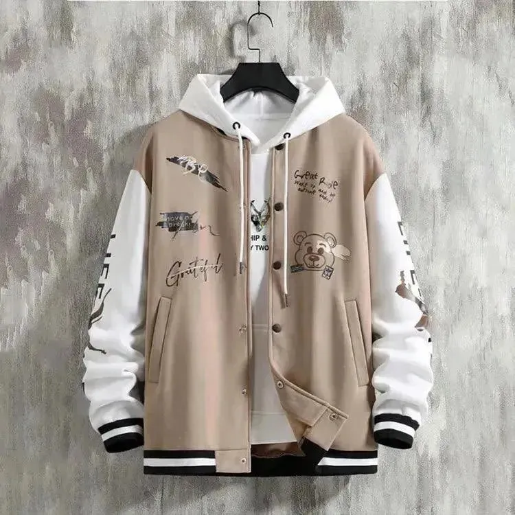 Men's Casual Baseball Jacket