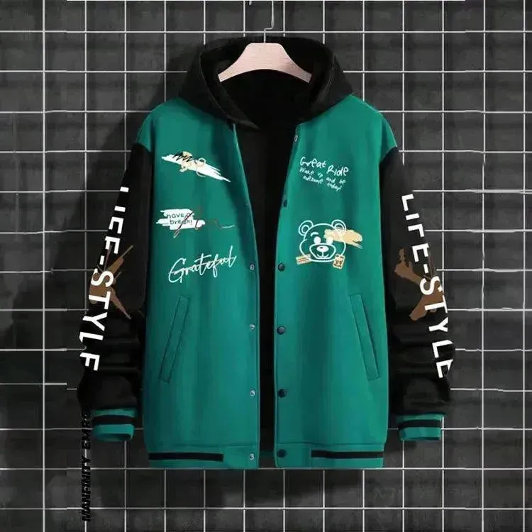 Men's Casual Baseball Jacket