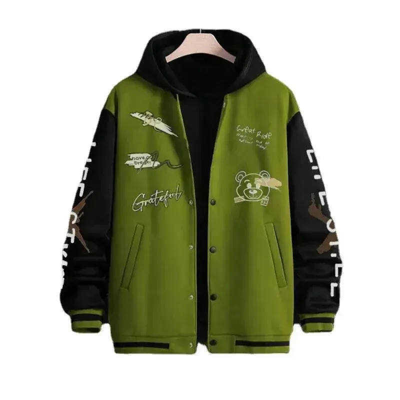 Men's Casual Baseball Jacket