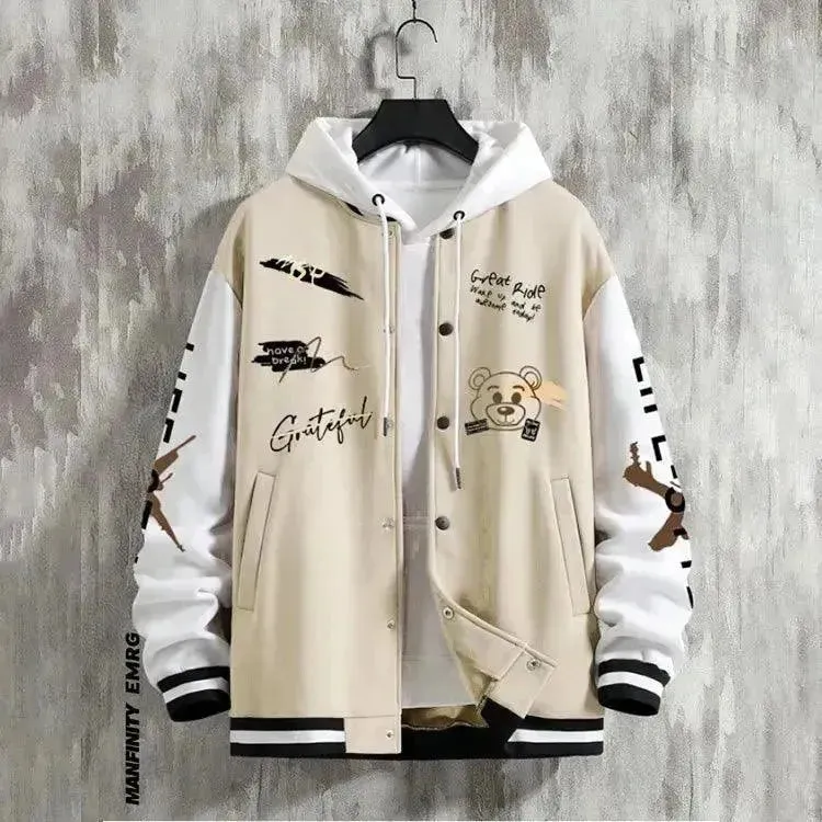 Men's Casual Baseball Jacket