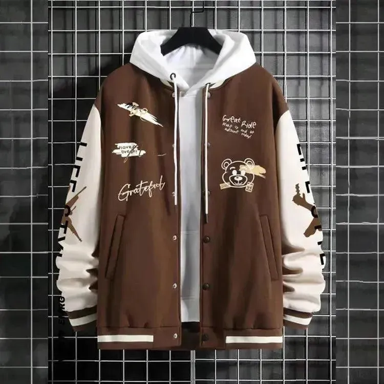 Men's Casual Baseball Jacket