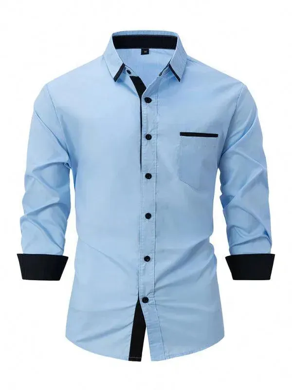 Men's Plain Casual Shirt