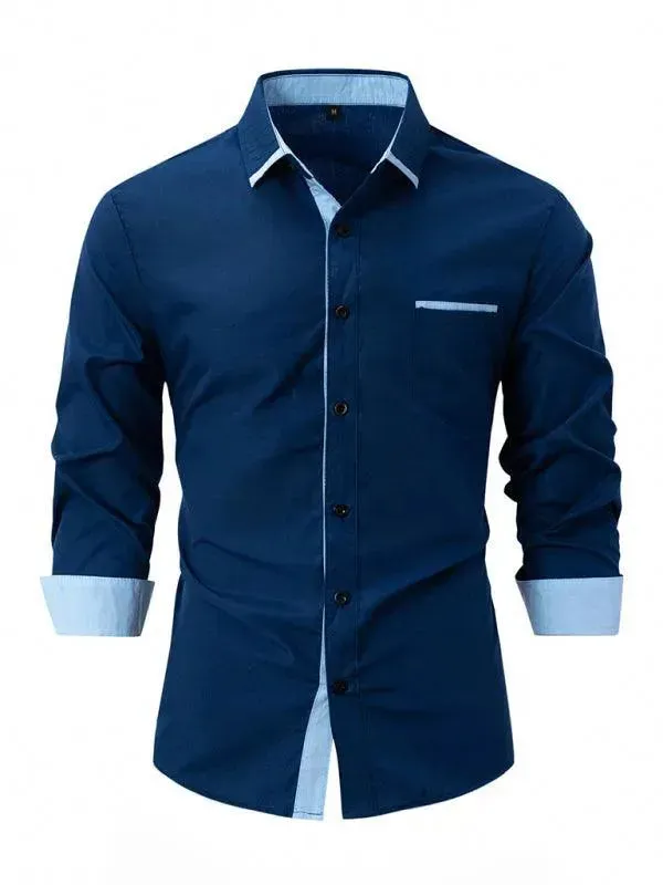 Men's Plain Casual Shirt