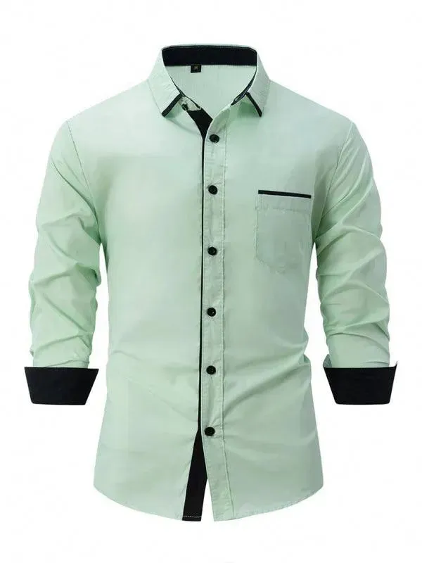 Men's Plain Casual Shirt