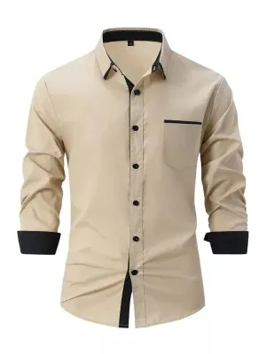 Men's Plain Casual Shirt