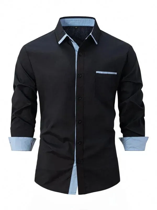 Men's Plain Casual Shirt
