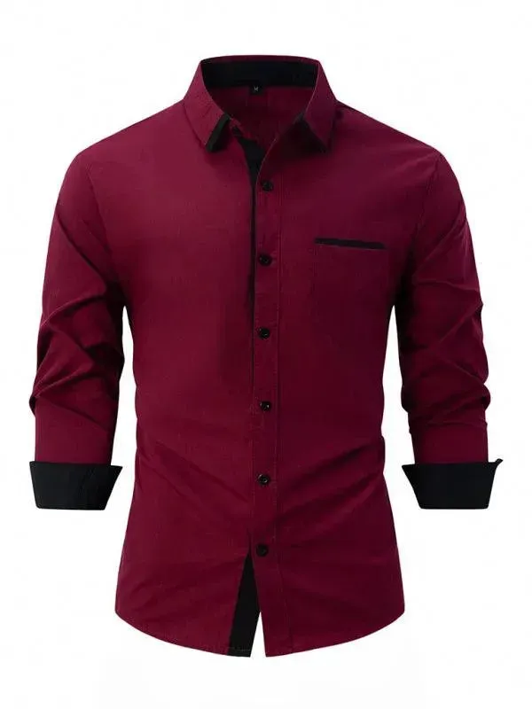 Men's Plain Casual Shirt