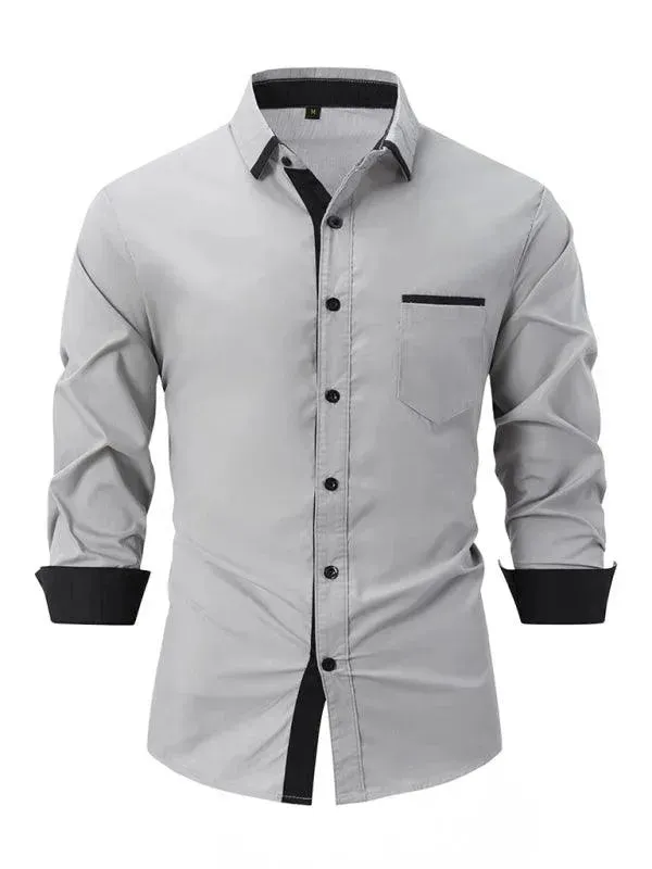 Men's Plain Casual Shirt