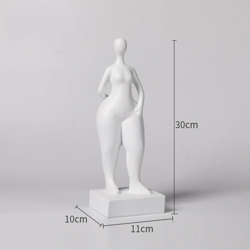 Modern Simple Fat Woman Abstract Figure Sculpture Home Living Room Hotel Window Crafts Furnishings