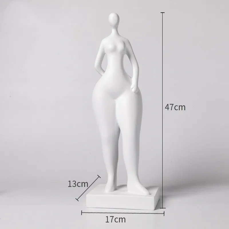 Modern Simple Fat Woman Abstract Figure Sculpture Home Living Room Hotel Window Crafts Furnishings