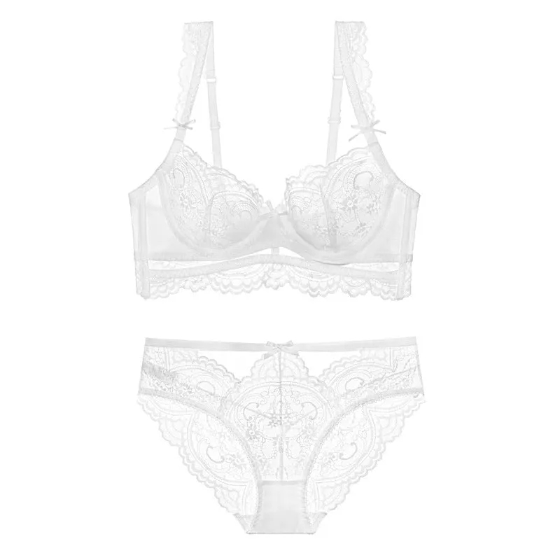 Nude See through Ultra-thin Lingerie Set