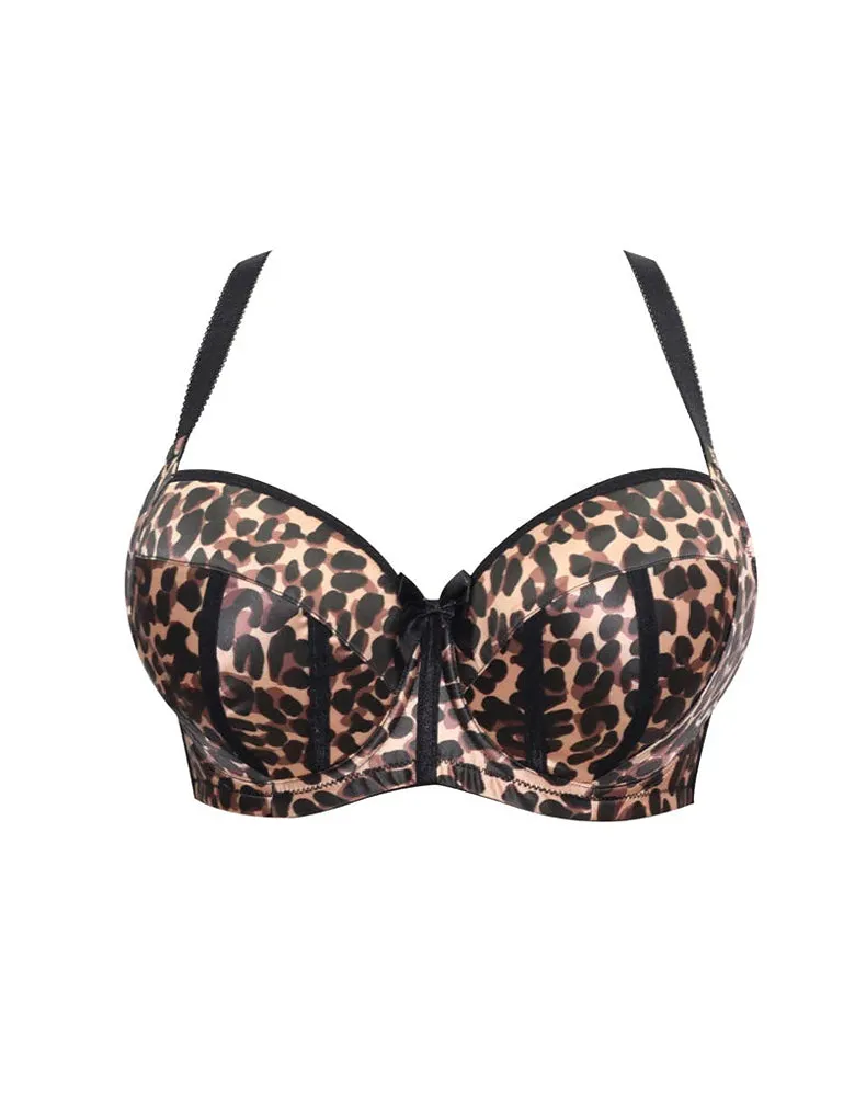 Parfait Charlotte 6901 Leopard Brown Balconette Padded Push up Bra