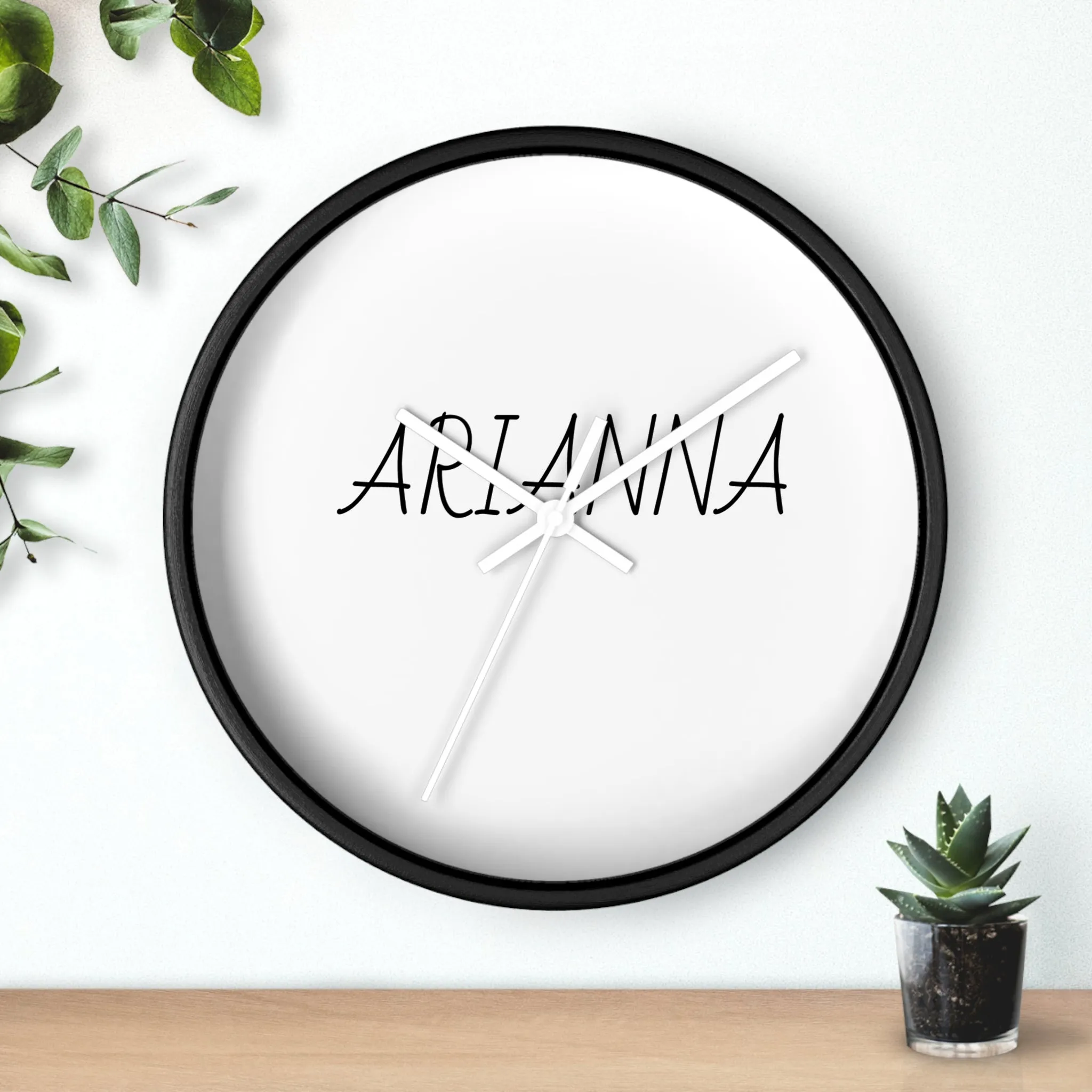 Personalized Arianna Wall Clock - Modern Home Decor