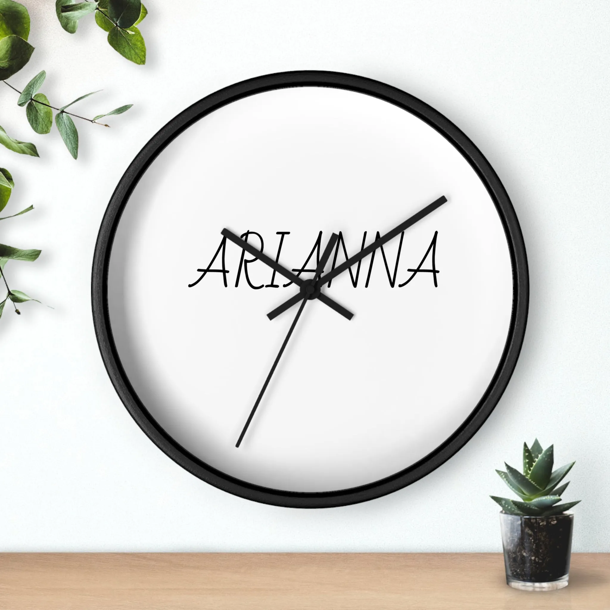 Personalized Arianna Wall Clock - Modern Home Decor