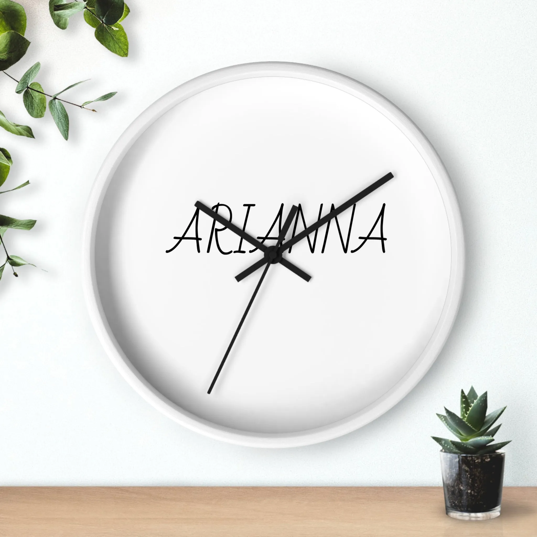 Personalized Arianna Wall Clock - Modern Home Decor
