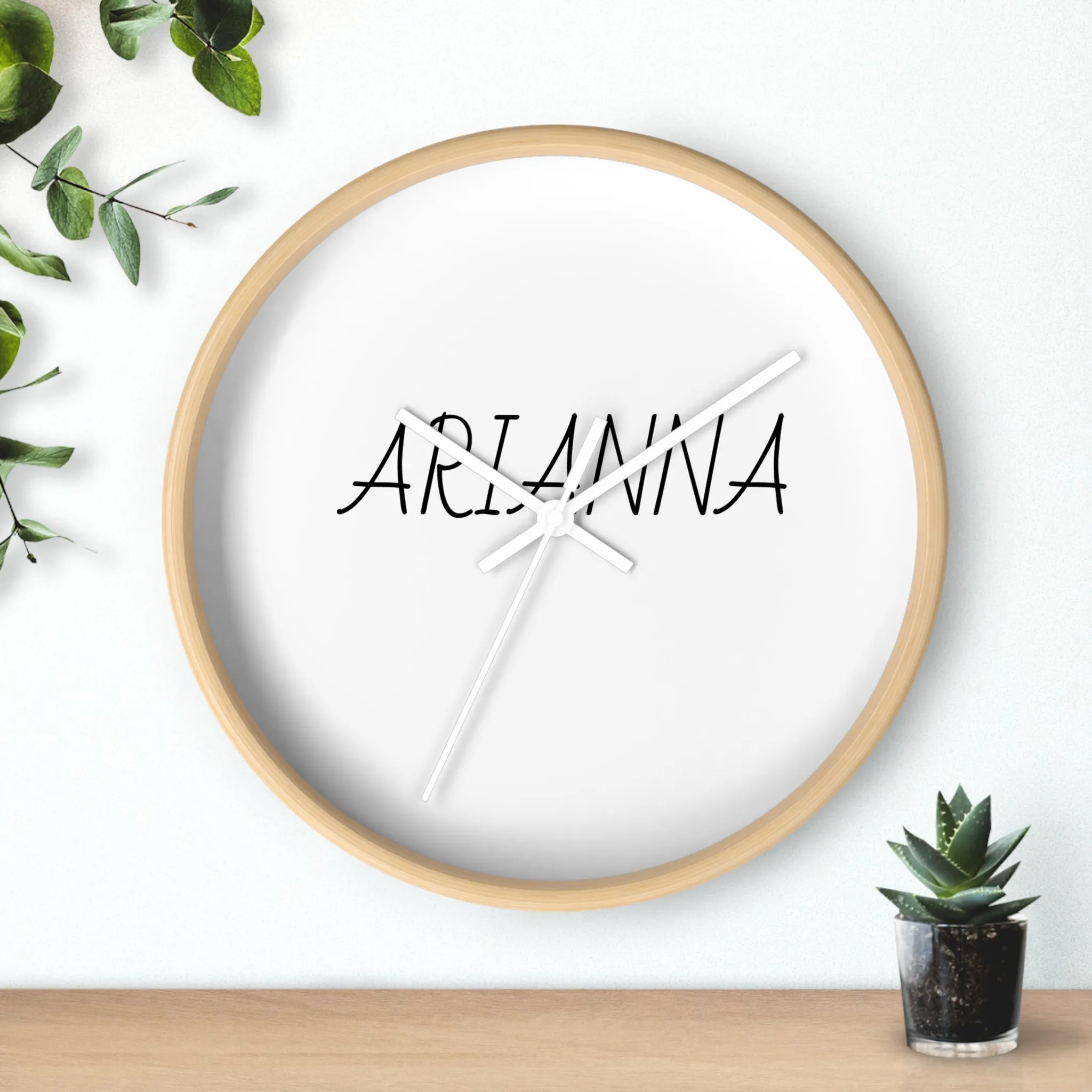 Personalized Arianna Wall Clock - Modern Home Decor