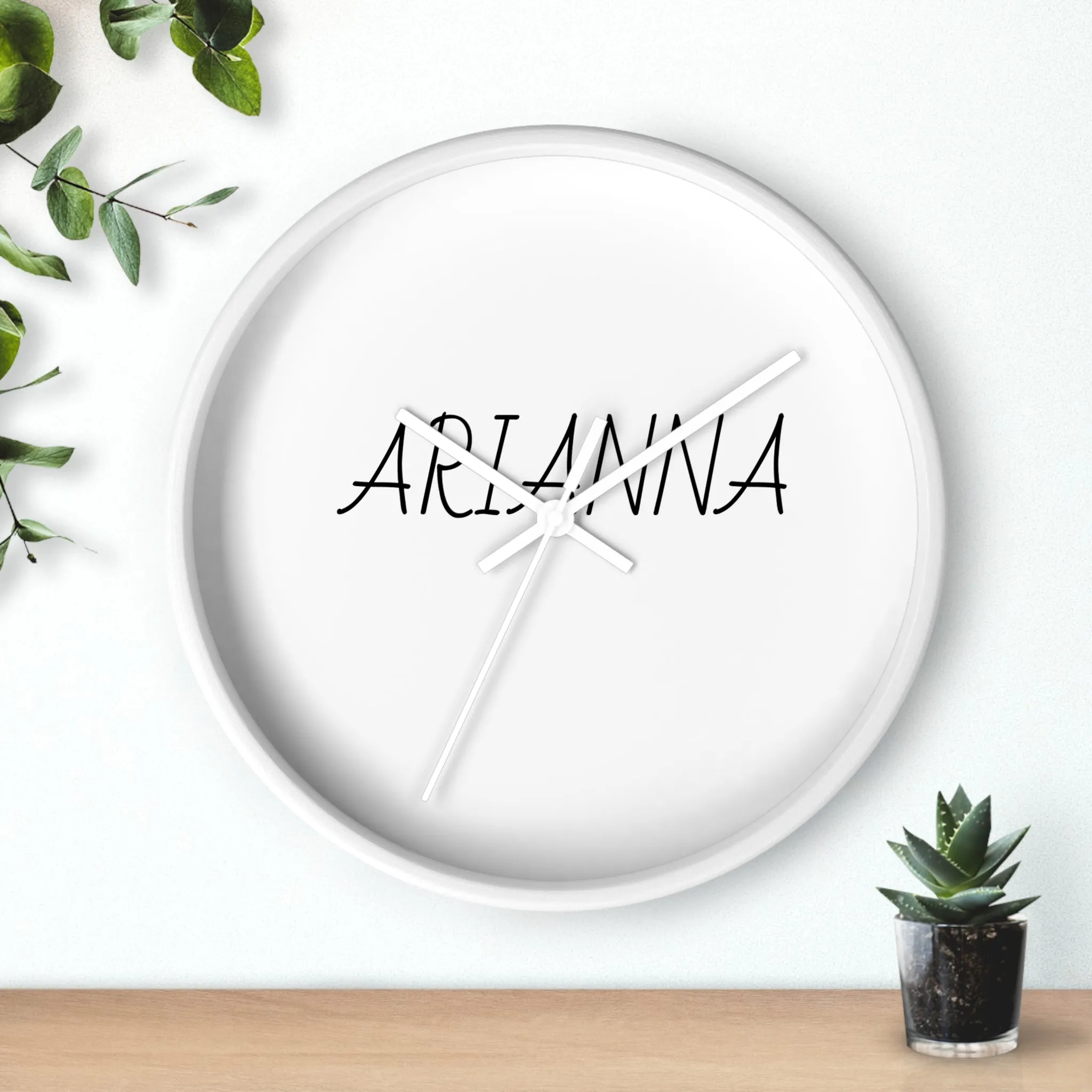 Personalized Arianna Wall Clock - Modern Home Decor