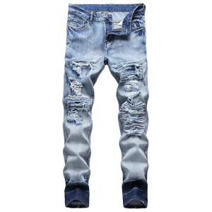 Personalized light-colored jeans