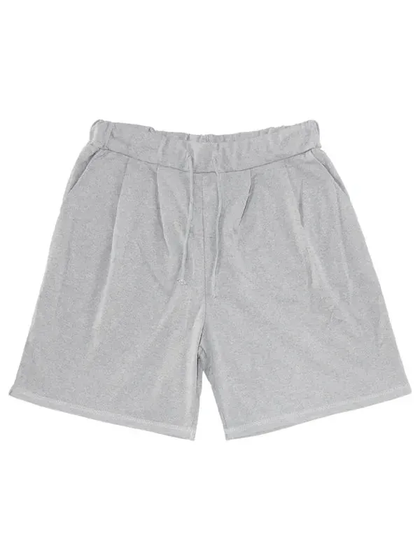 Relaxed Casual Solid Shorts Two-Piece Set