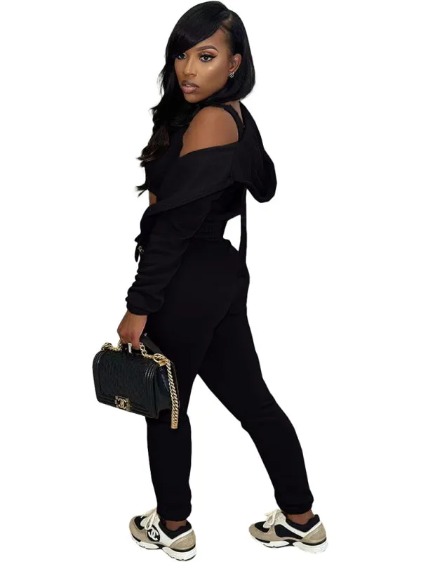 Relaxed Women Casual Hoodie Three-Piece Set