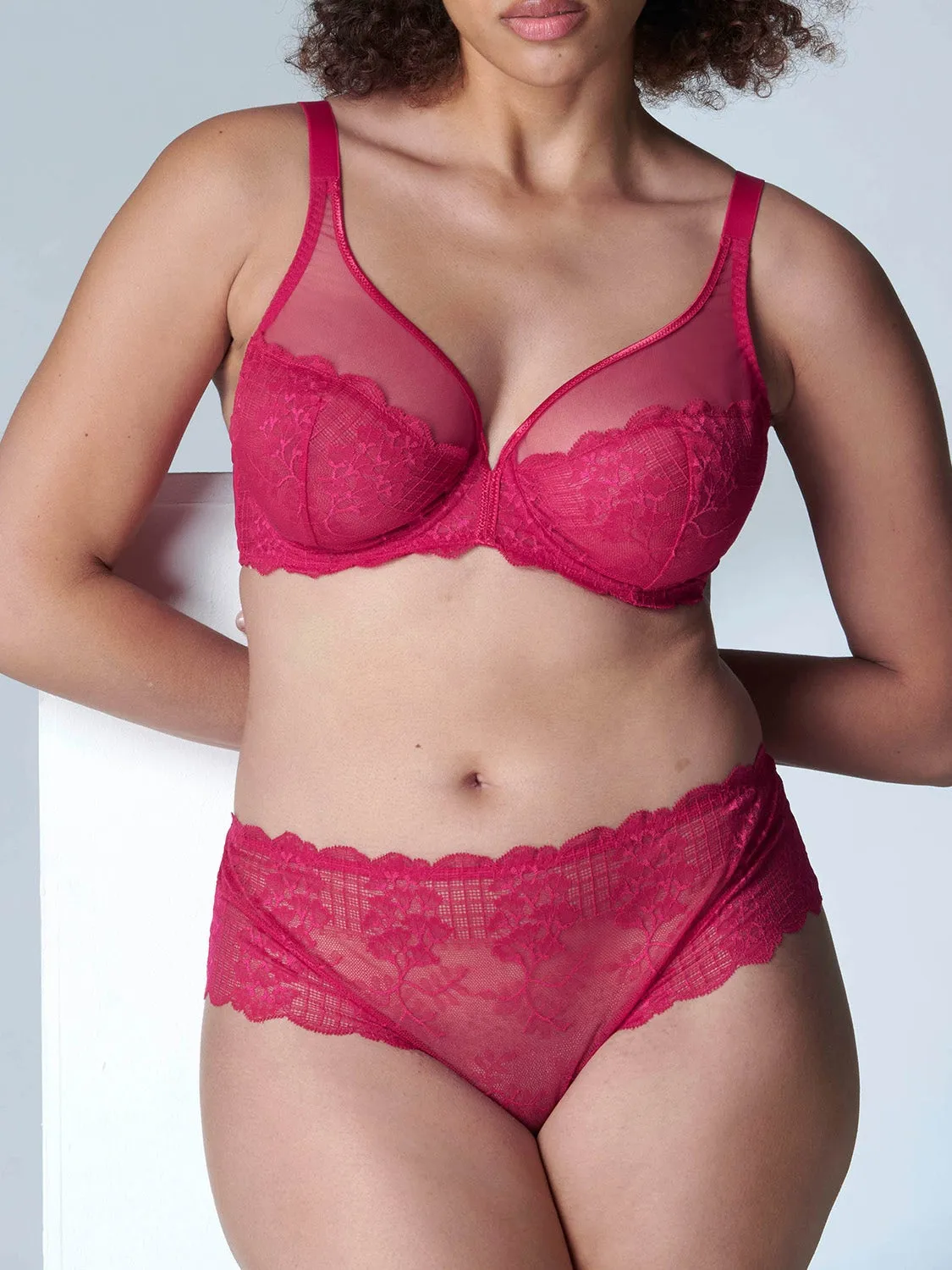 Reve Full Coverage Plunge - Cranberry