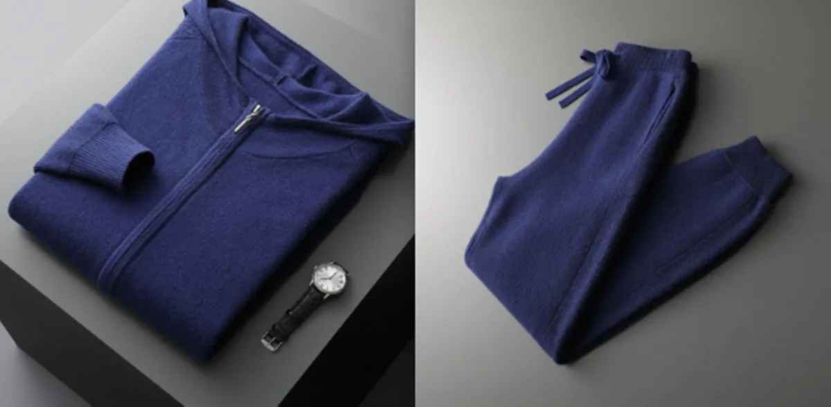Thickened Casual Sports Cashmere Suit
