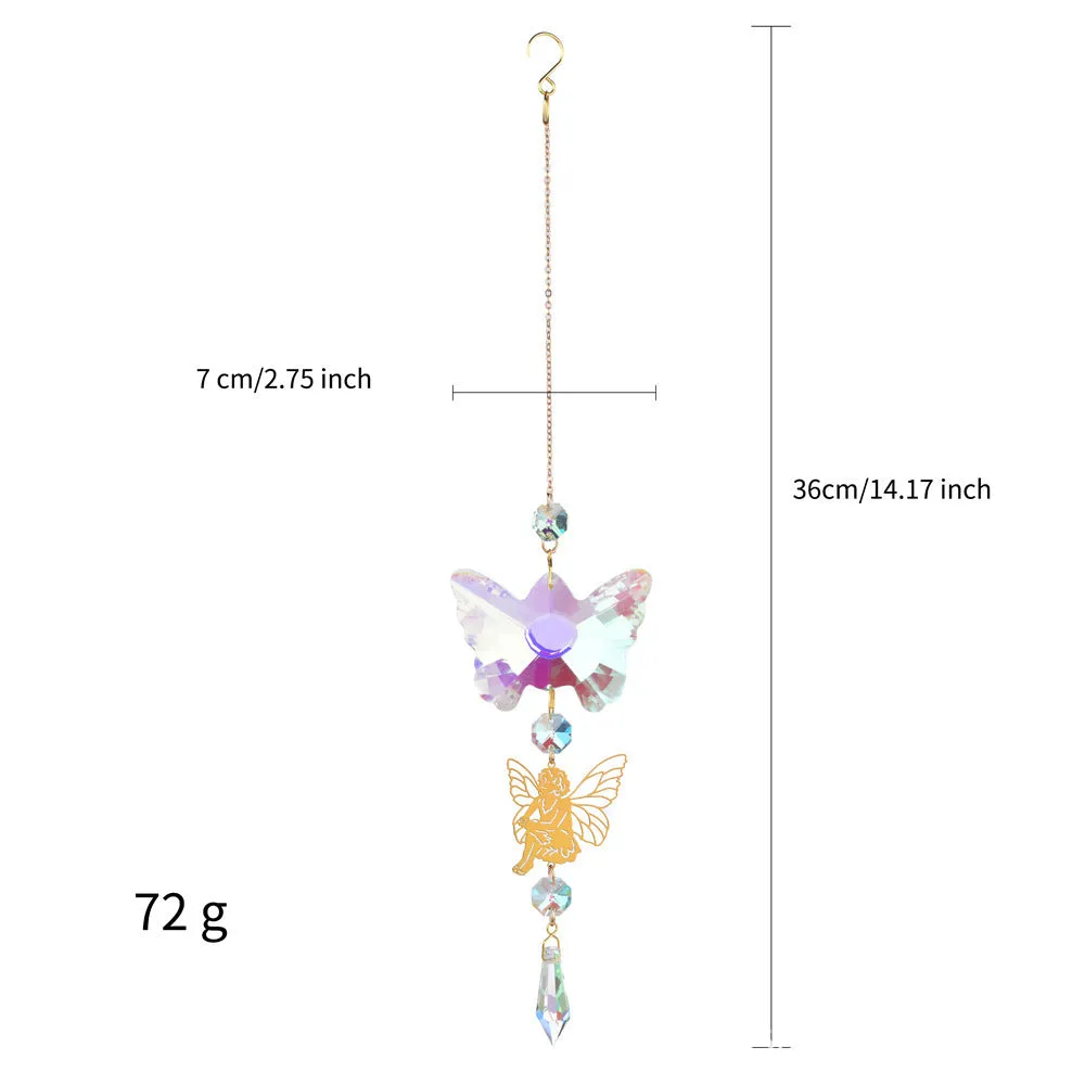 Window Decoration Large Crystal Butterfly Bee Angel Sun Catcher