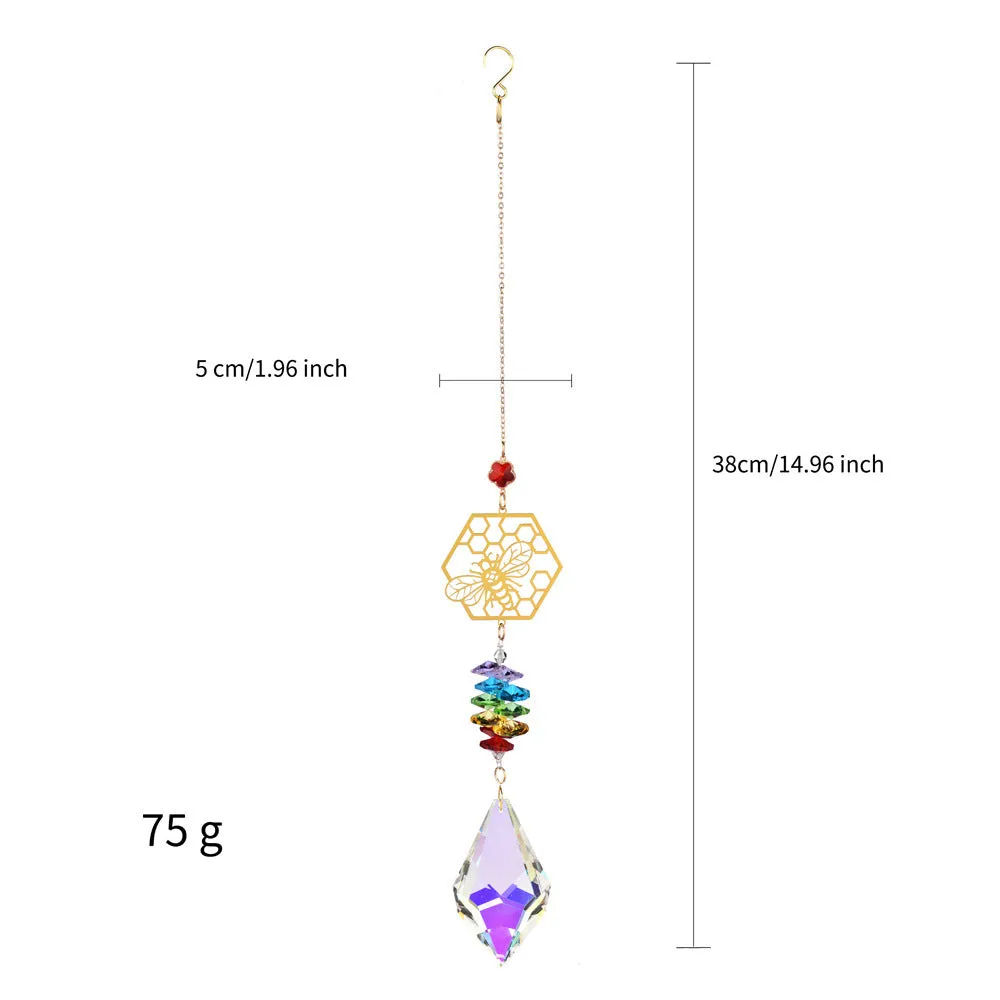 Window Decoration Large Crystal Butterfly Bee Angel Sun Catcher